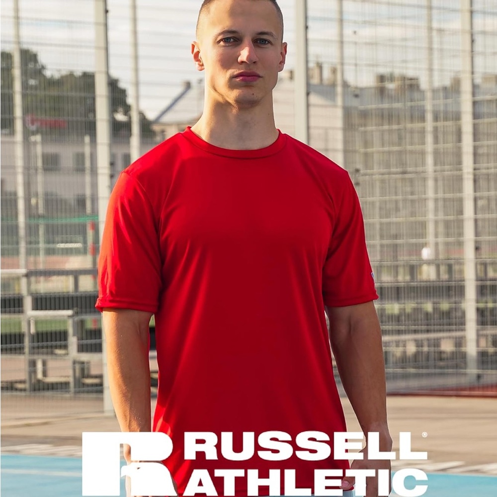 Russell Athletic Short Sleeve Performance T-shirt - True Red - Men’s S